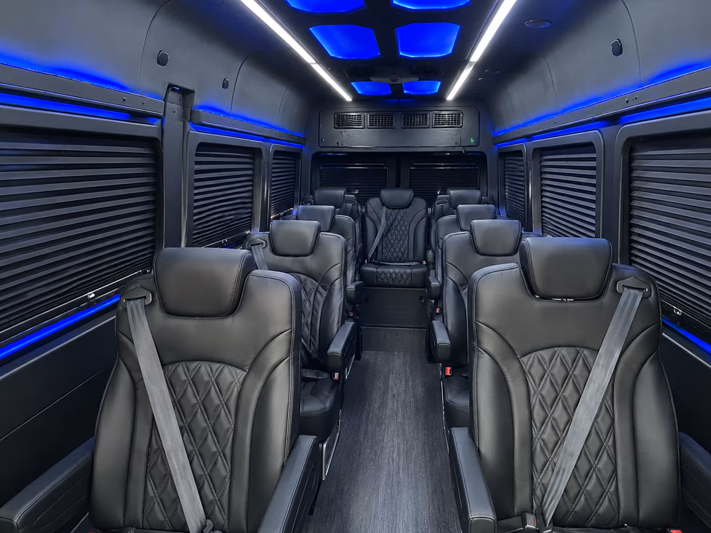 Houston Airport Shuttle & Transportation onboard seating