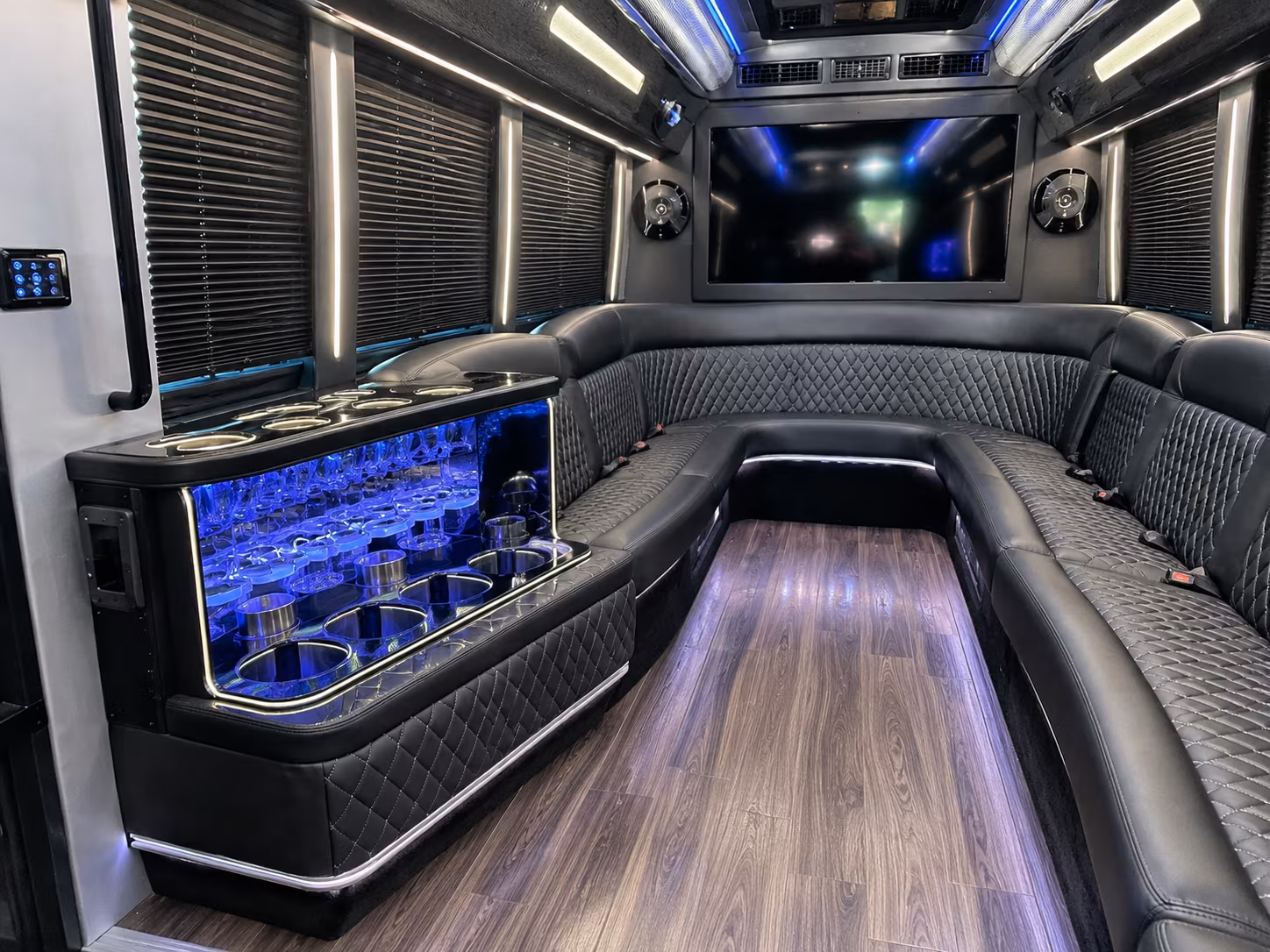 Houston Bachelor & Bachelorette Transportation party bus exterior