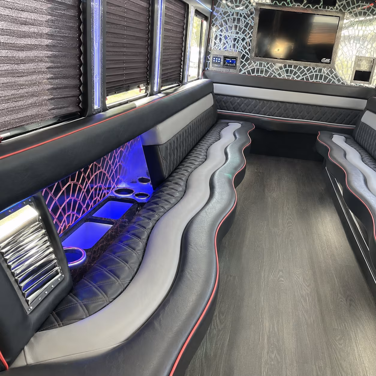 Houston Bachelor & Bachelorette Transportation party bus exterior