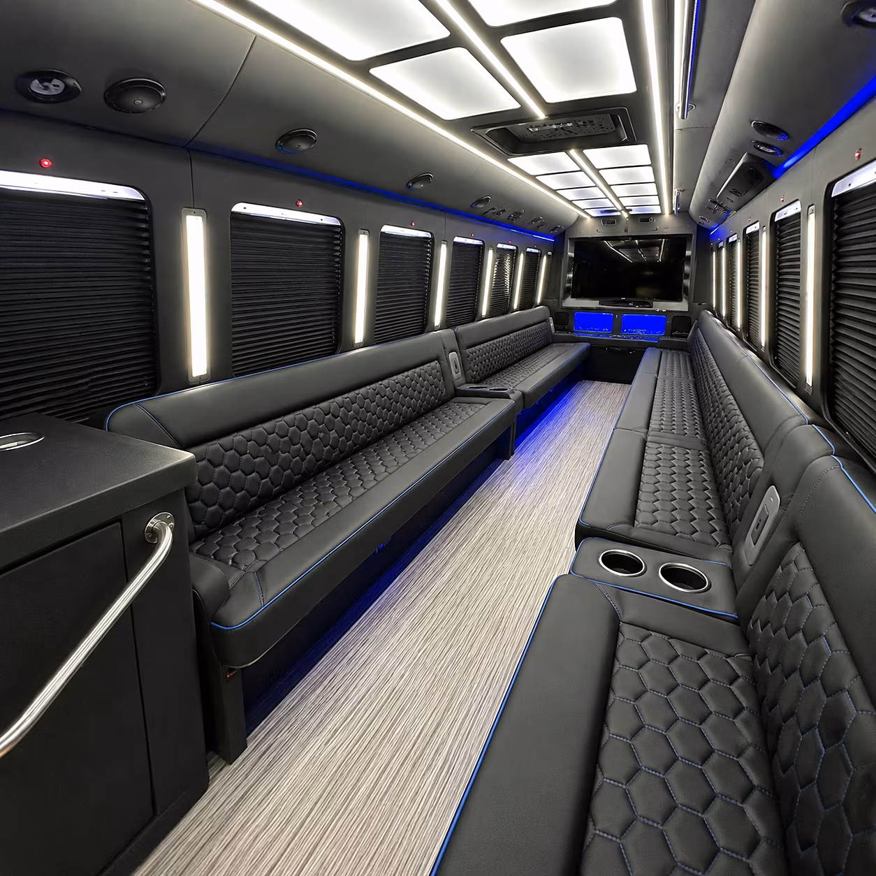 Houston Bachelor & Bachelorette Transportation onboard seating