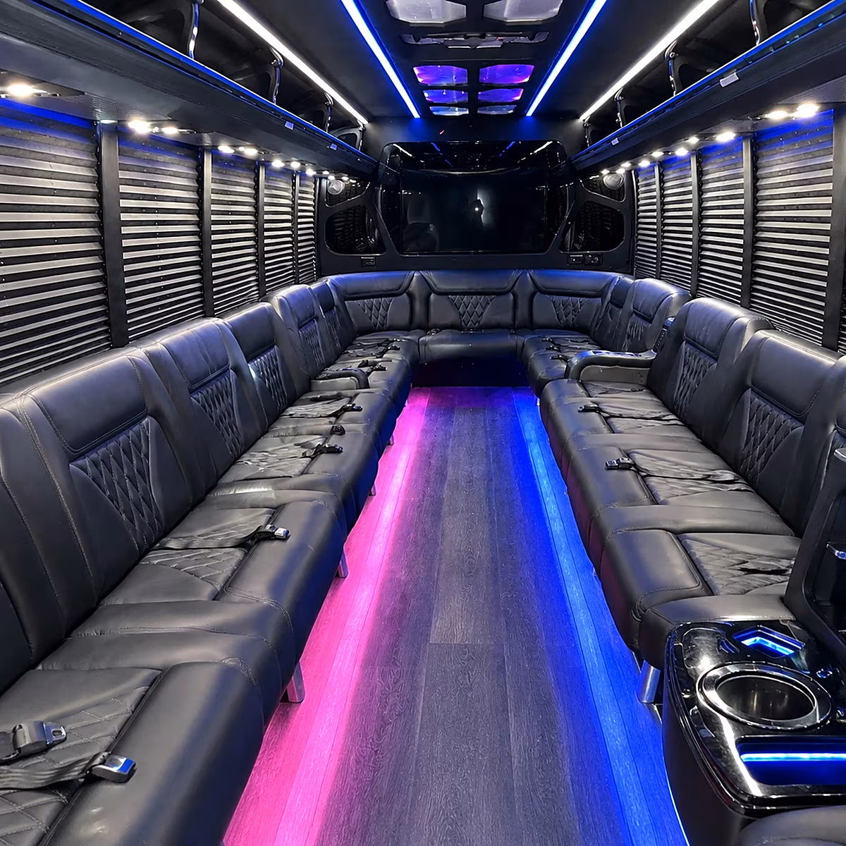 Houston Birthday, Sweet 16, & Quinceañera Transportation onboard seating