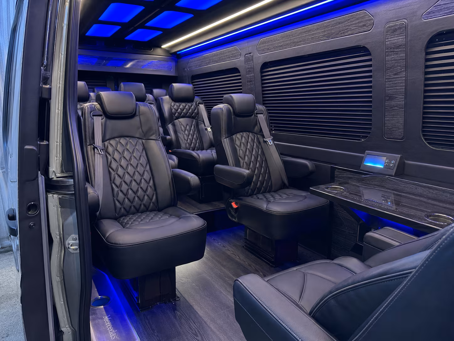 Houston Corporate Transportation party bus exterior