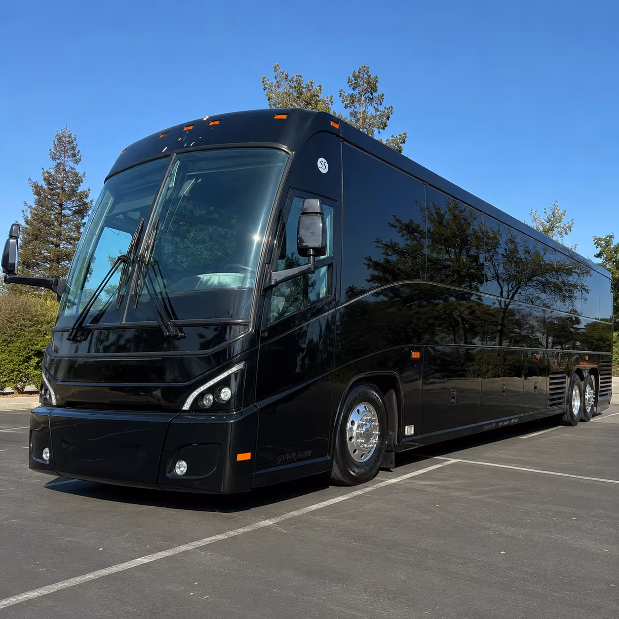 Houston Corporate Transportation party bus exterior