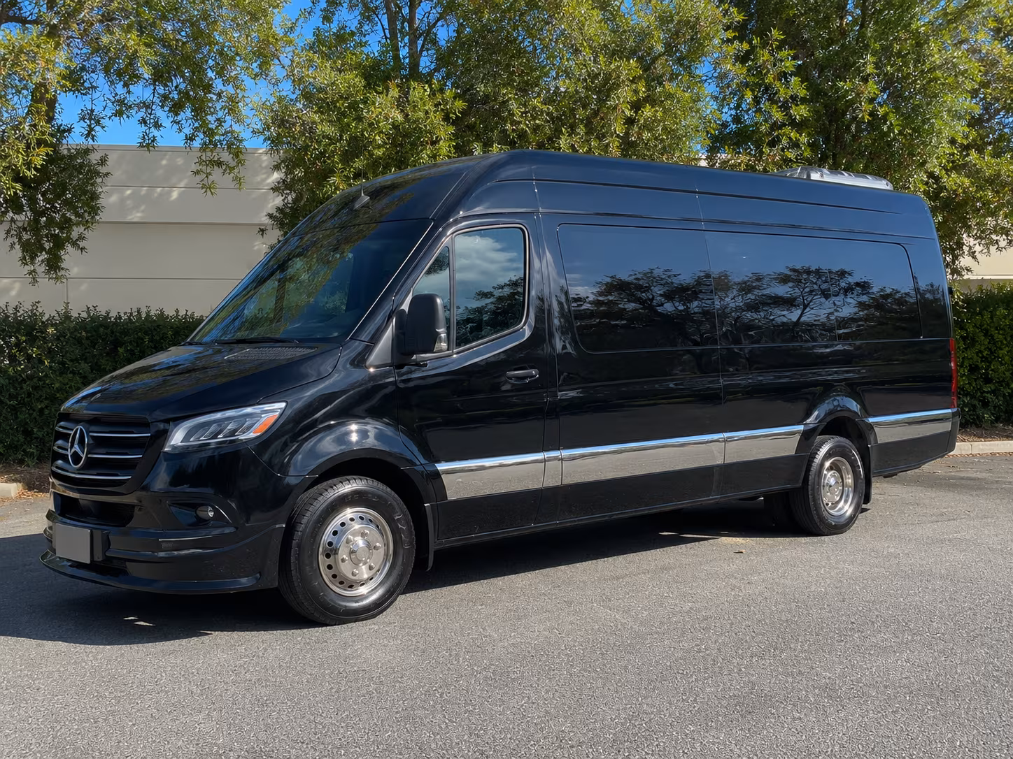 Houston Corporate Transportation party bus exterior