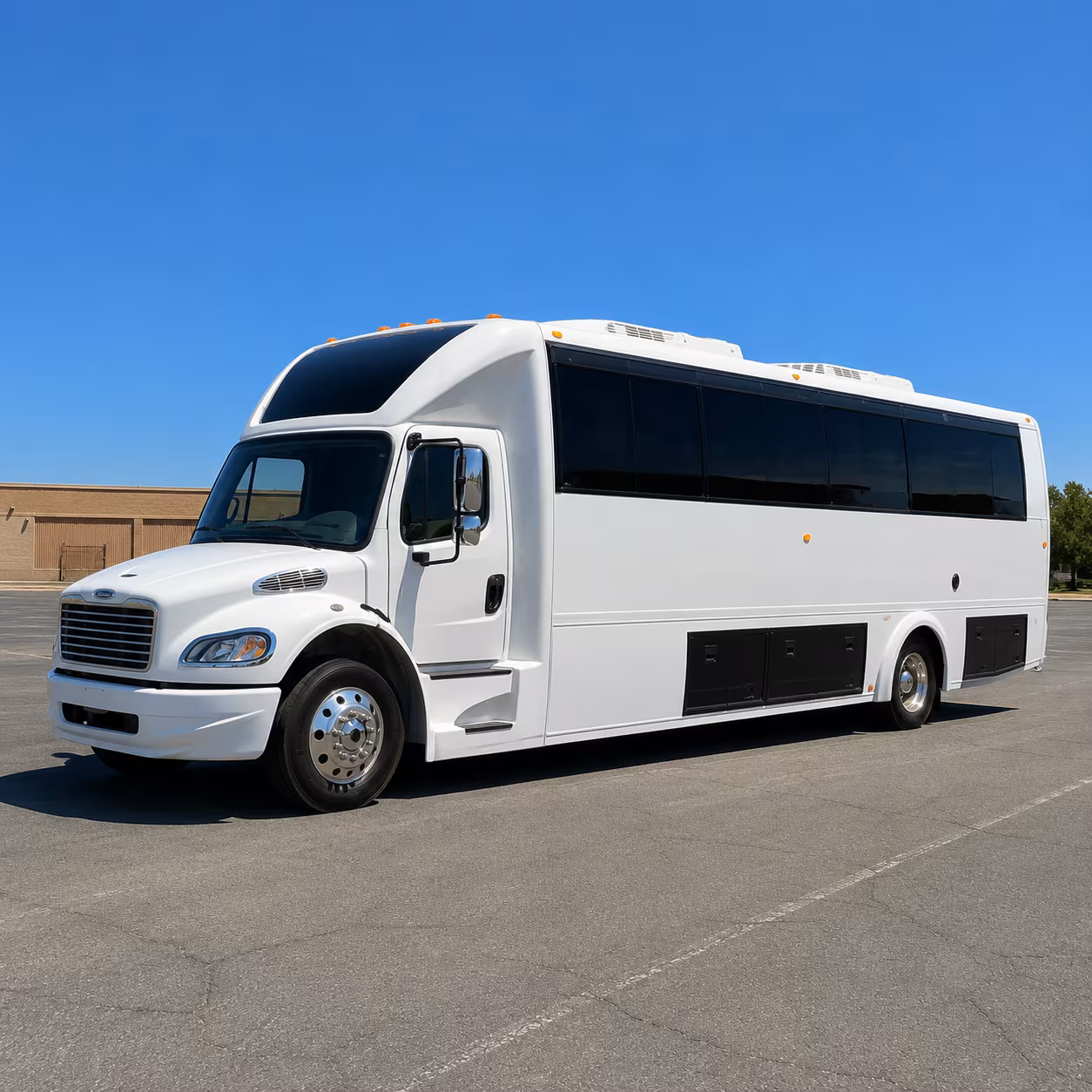 Houston Private Event Transportation party bus exterior