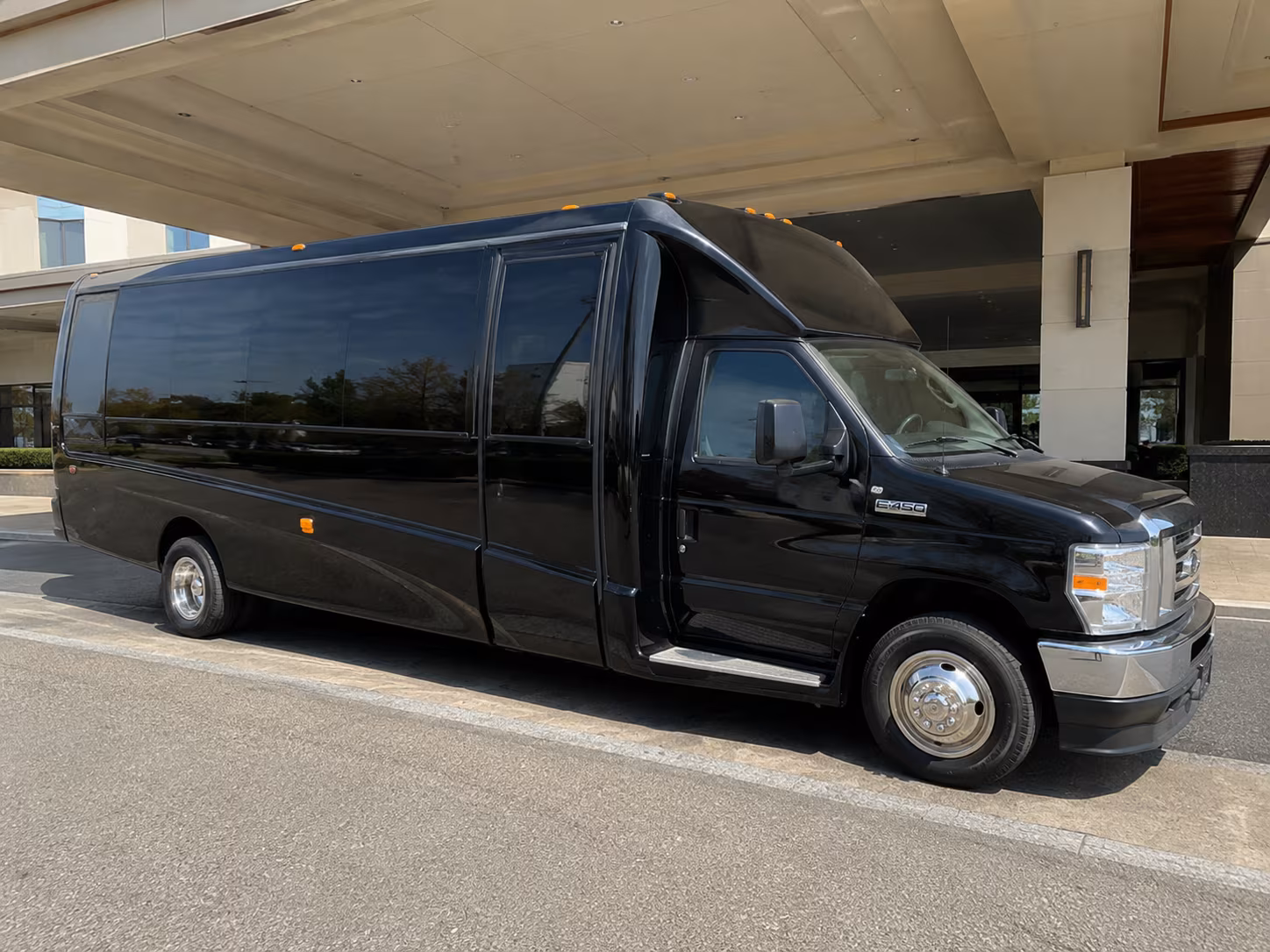 Houston Private Event Transportation party bus exterior