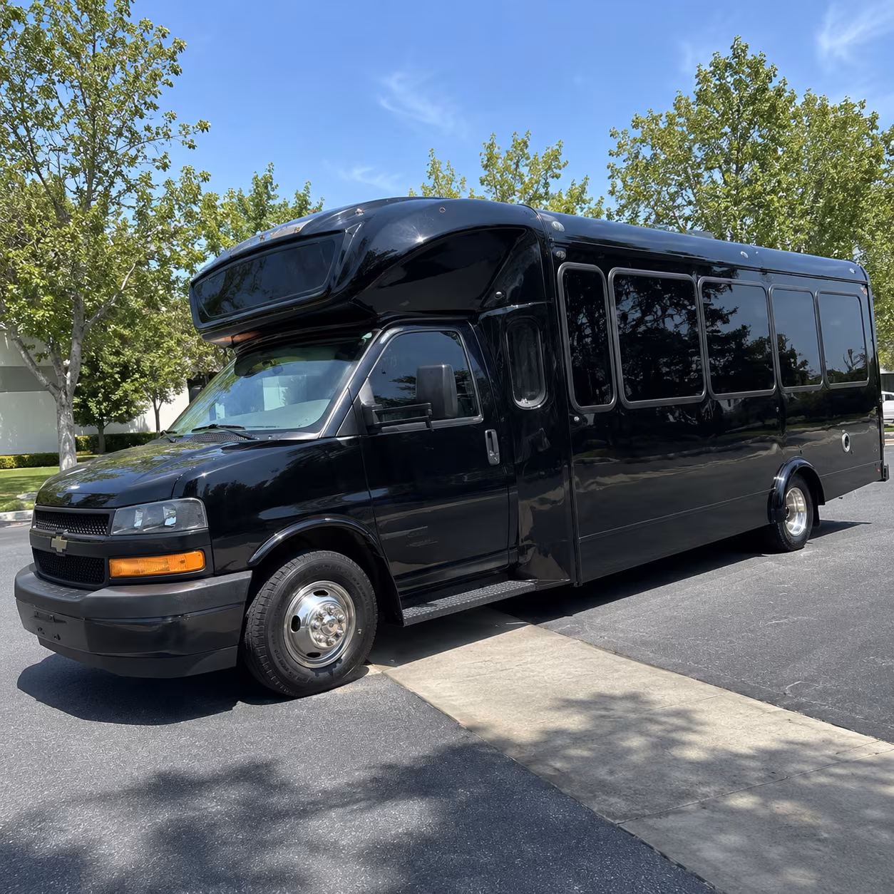 Houston Private Event Transportation party bus exterior