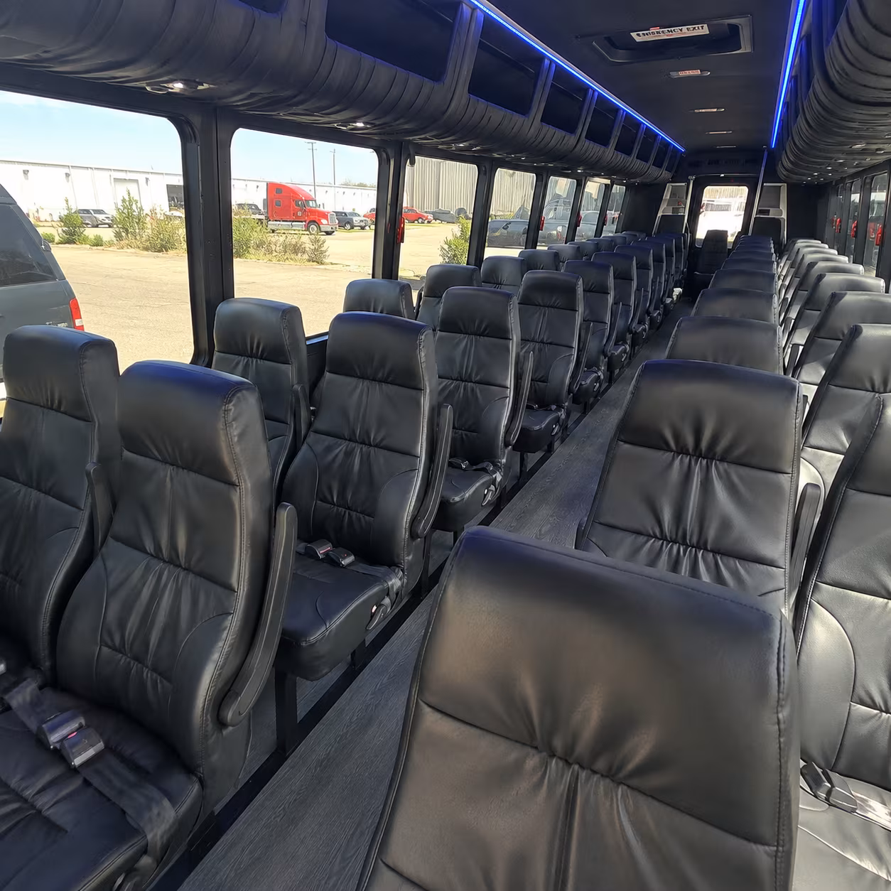 Houston School Event Transportation party bus exterior