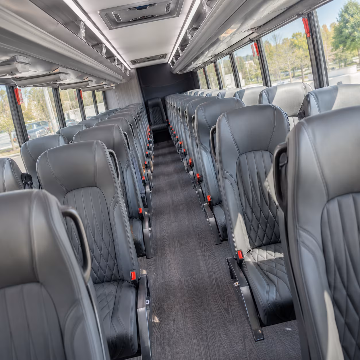 Houston School Event Transportation party bus interior