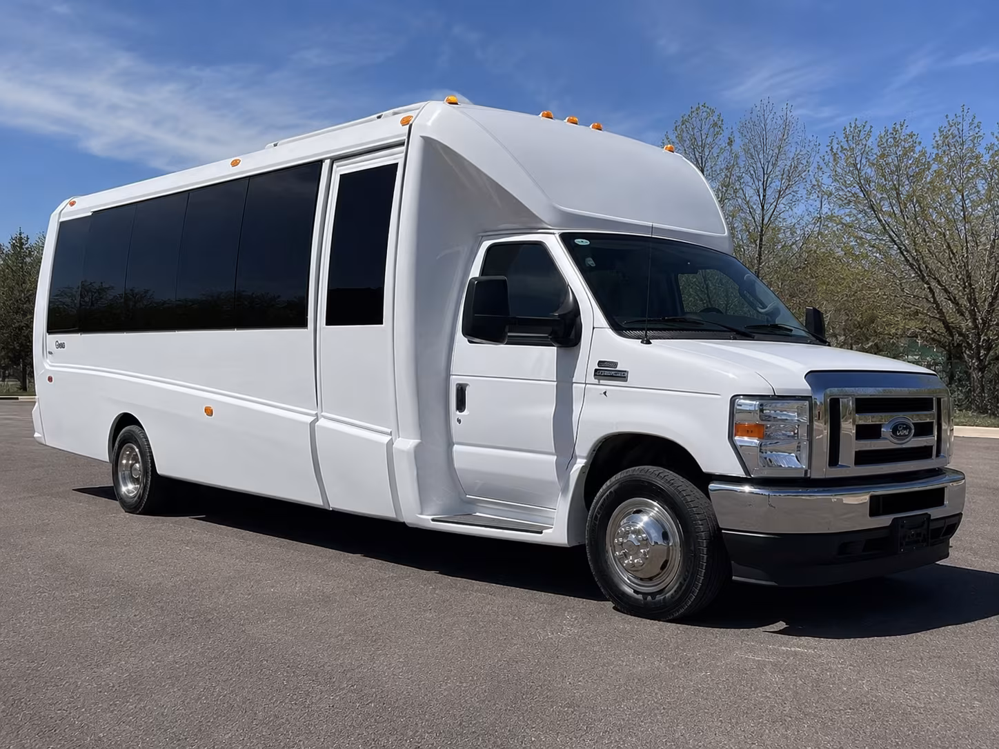 Houston Sporting Event Transportation party bus exterior