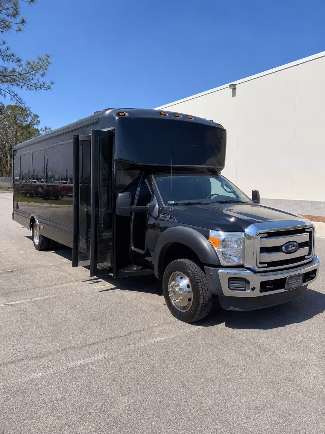 Houston Wedding Transportation party bus exterior