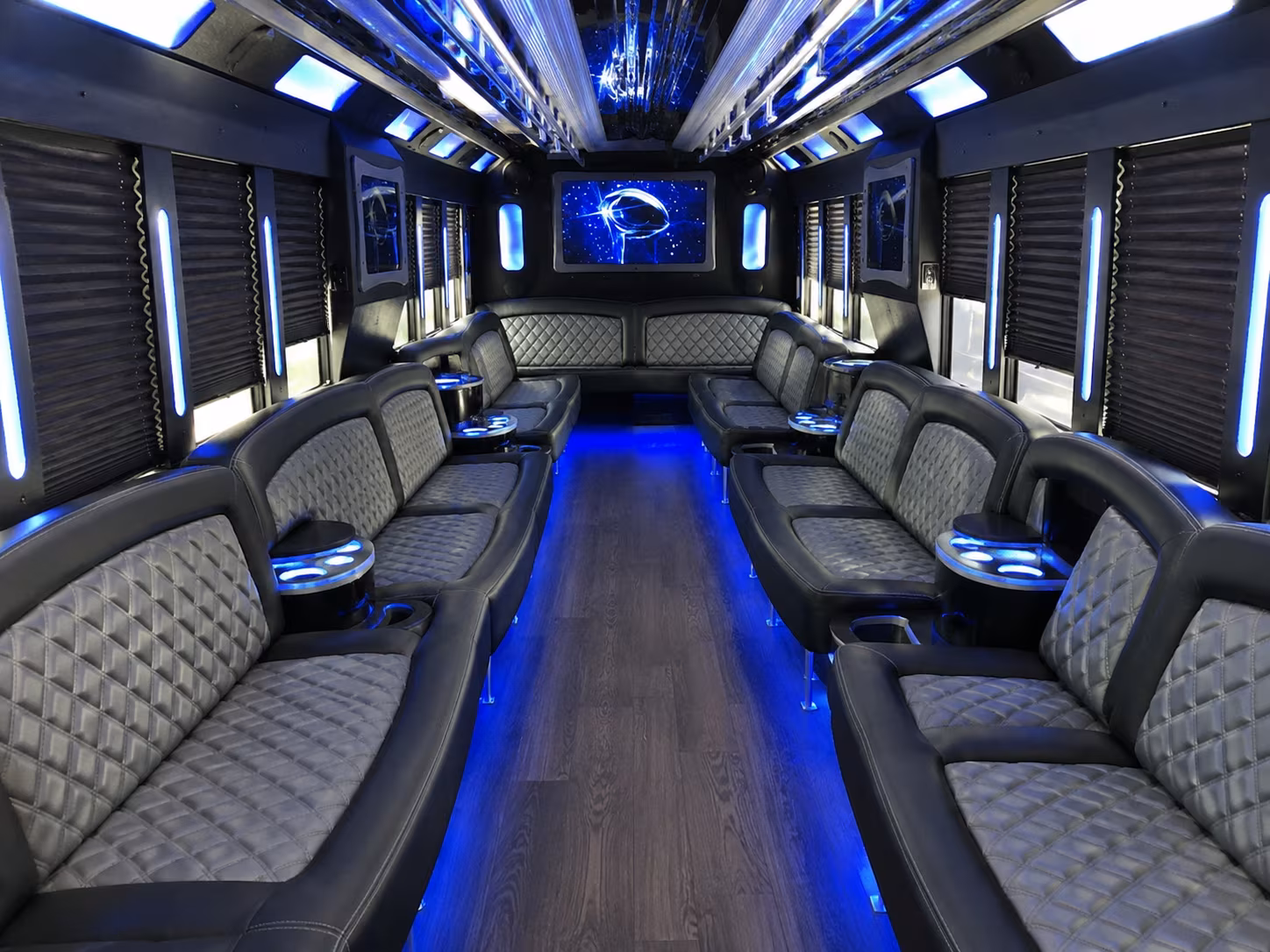 Houston Wedding Transportation onboard seating